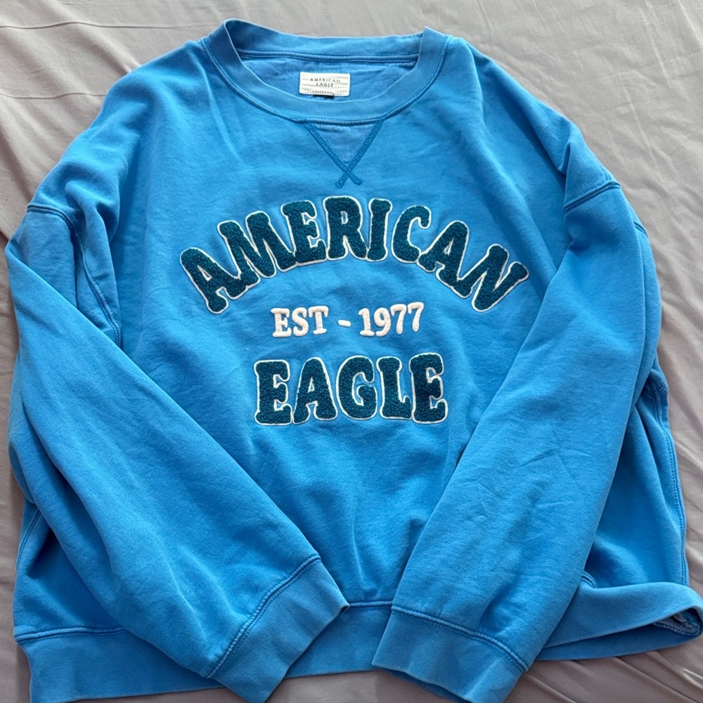 American Eagle Outfitters Blue Sweatshirt